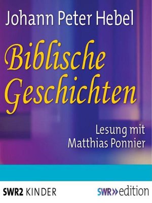 cover image of Biblische Geschichten
